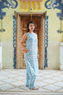 Chic Floral Printed A-Line Kurti with Straight Palazzo Set
